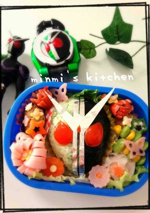 キャラ弁☆仮面ライダーW-レシピのメイン写真