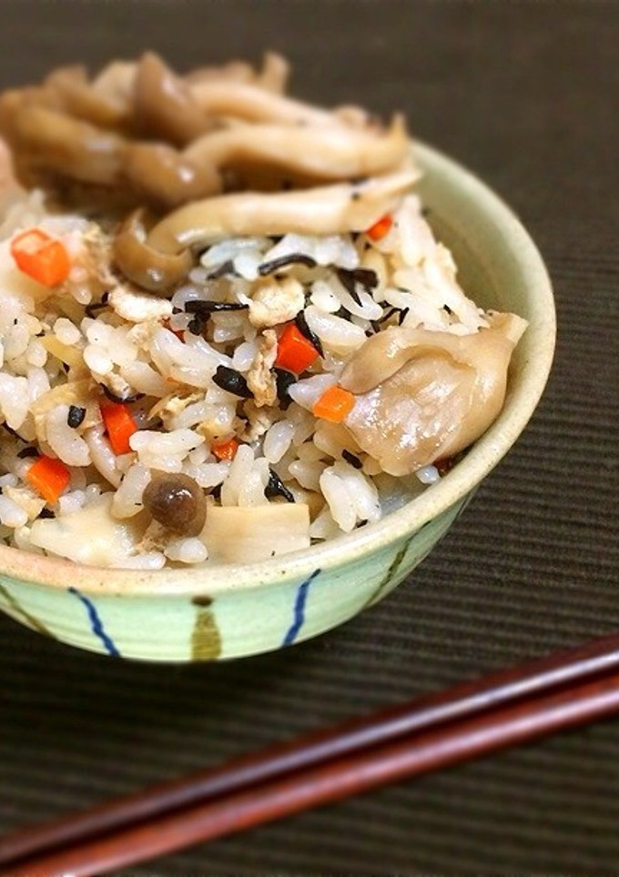 冷凍OK！計り不要簡単きのこ炊き込みご飯-レシピのメイン写真