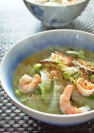 海老白菜のサッポロ一番あんかけ塩ラーメン-レシピのメイン写真