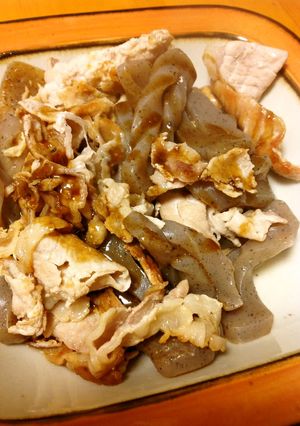 豚肉とこんにゃく炒めの甘ダレ-レシピのメイン写真