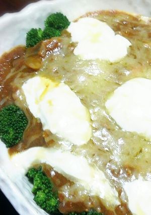 カレーリメイク！ビッグハンバーググラタン-レシピのメイン写真