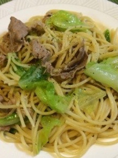 春キャベツと豚肉のパスタ-レシピのメイン写真