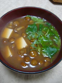 なめこと豆腐の味噌汁-レシピのメイン写真