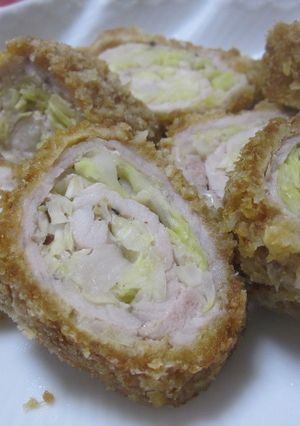 春きゃべつと肉の揚げないトンカツ-レシピのメイン写真