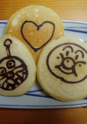 お絵かきホットケーキ-レシピのメイン写真