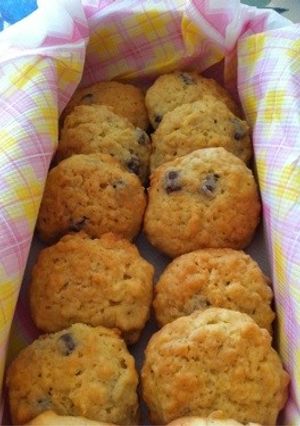 チョコチップ&オートミールソフトクッキー-レシピのメイン写真