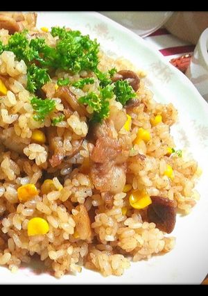 ☆豚バラ肉とコーンの簡単炒飯☆-レシピのメイン写真