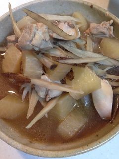 鶏ゴボウ大根煮-レシピのメイン写真