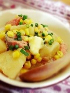 じゃがいもと鮭の味噌バター煮-レシピのメイン写真