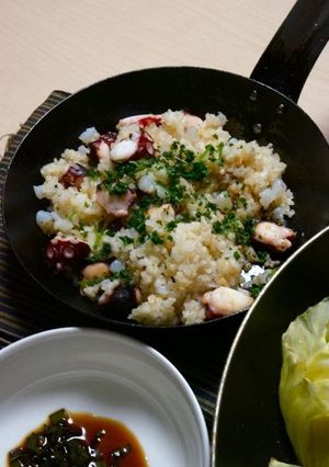超簡単♡タコガーリックこんにゃく飯-レシピのメイン写真