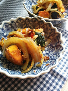 ほくほくかぼちゃと、甘~玉ねぎゴマ炒め-レシピのメイン写真