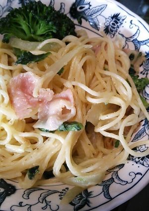 ブロッコリー茎使用で、クリームパスタ★-レシピのメイン写真
