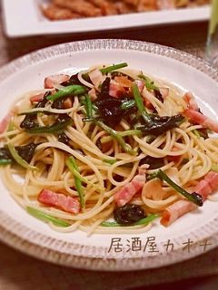 ベーコンとほうれん草の和風パスタ-レシピのメイン写真