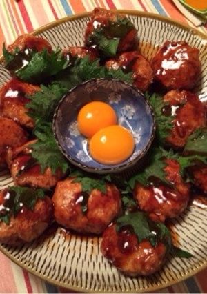 今晩は家族で賑やか♡鶏つくね♡-レシピのメイン写真