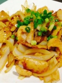 鶏皮の炒め物-レシピのメイン写真