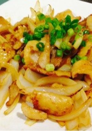 鶏皮の炒め物-レシピのメイン写真