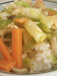 おでんつゆの素で★野菜卵丼-レシピのメイン写真
