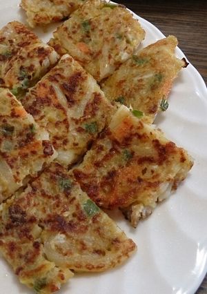 幼児と簡単ランチ！焼きうどんチヂミ-レシピのメイン写真