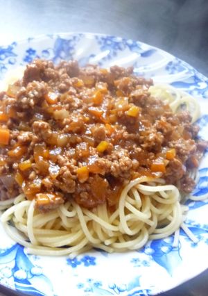 簡単☆具材多めのミートソーススパゲッティ-レシピのメイン写真