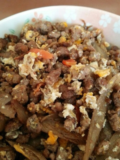 きんぴらごぼうの玉子丼-レシピのメイン写真