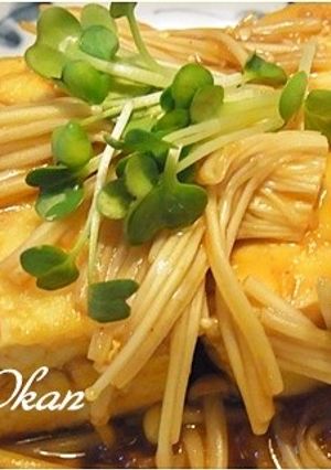 男子好み♪豆腐とキノコのピリ辛ステーキ-レシピのメイン写真