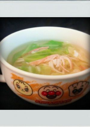 ■簡単減量■キャベツかにかま押し麦スープ-レシピのメイン写真
