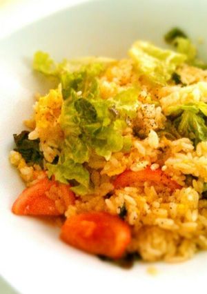我が家人気No.1★レタストマト炒飯-レシピのメイン写真