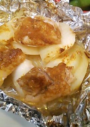 鶏と玉ねぎのホイルバター焼き-レシピのメイン写真