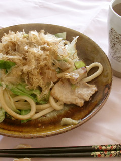 ♪春キャベツときのこの焼うどん-レシピのメイン写真
