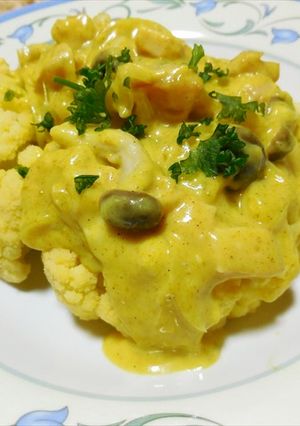 カリフラワーきのこカレークリーム　どすぇ-レシピのメイン写真