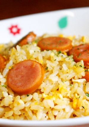 時短簡単ランチ☆卵とウインナーの炒めご飯-レシピのメイン写真