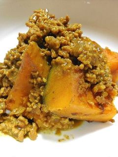 かぼちゃの炊いたん カレーそぼろ どすぇ-レシピのメイン写真