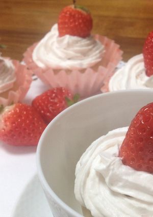 HM苺蒸しパン de 苺カップケーキ-レシピのメイン写真