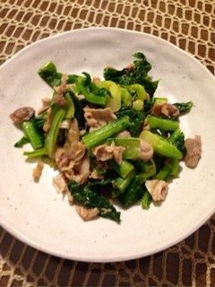 豚肉と小松菜の味噌和え-レシピのメイン写真