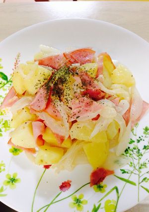 美味しくて簡単☆ハム＆ポテト-レシピのメイン写真