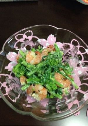 菜の花と海老のからしマヨネーズ和え-レシピのメイン写真