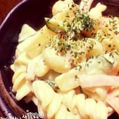 A picture of にんにく風味の簡単マカロニサラダ♪.