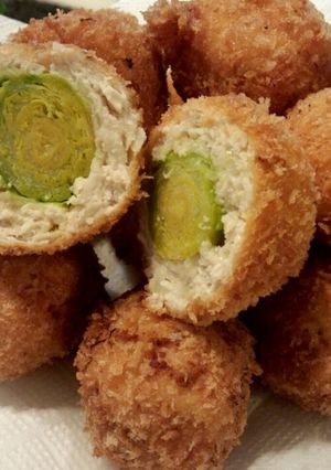 芽キャベツのチキンメンチカツ-レシピのメイン写真