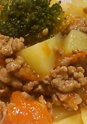 簡単!挽き肉のトマト煮込み-レシピのメイン写真