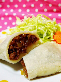 朝食からランチまで♪中華まん風ブリトー-レシピのメイン写真