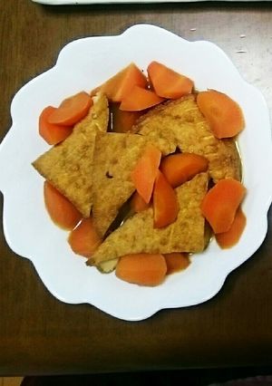 厚揚げと人参の煮物-レシピのメイン写真