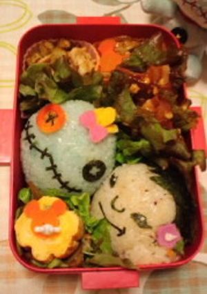 キャラ弁♪リロ＆スティッチのスクランプ-レシピのメイン写真