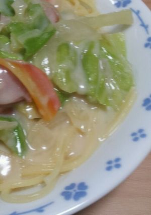 キャベツクリームパスタ-レシピのメイン写真