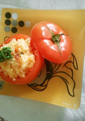トマトの全部を使えるカップリゾット-レシピのメイン写真