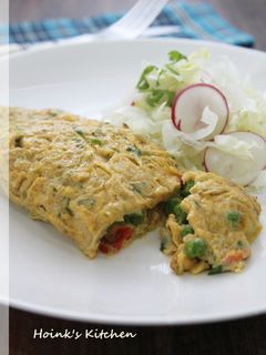 グリンピースたっぷり✤インド風オムレツ-レシピのメイン写真