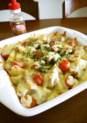 鶏肉とじゃが芋のコク旨チーズ焼き♪-レシピのメイン写真