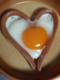 ハートの目玉焼き♡-レシピのメイン写真