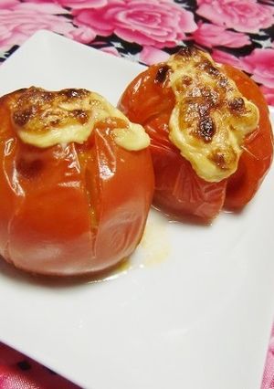 フルーツトマトにマヨネーズで焼きトマト-レシピのメイン写真