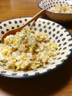 甘く香る新玉ねぎとクミンの納豆チャーハン-レシピのメイン写真
