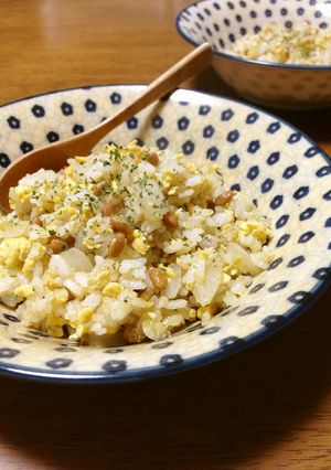 甘く香る新玉ねぎとクミンの納豆チャーハン-レシピのメイン写真